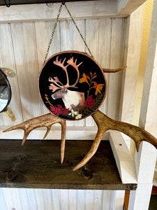 Woodland Caribou Glass Antler