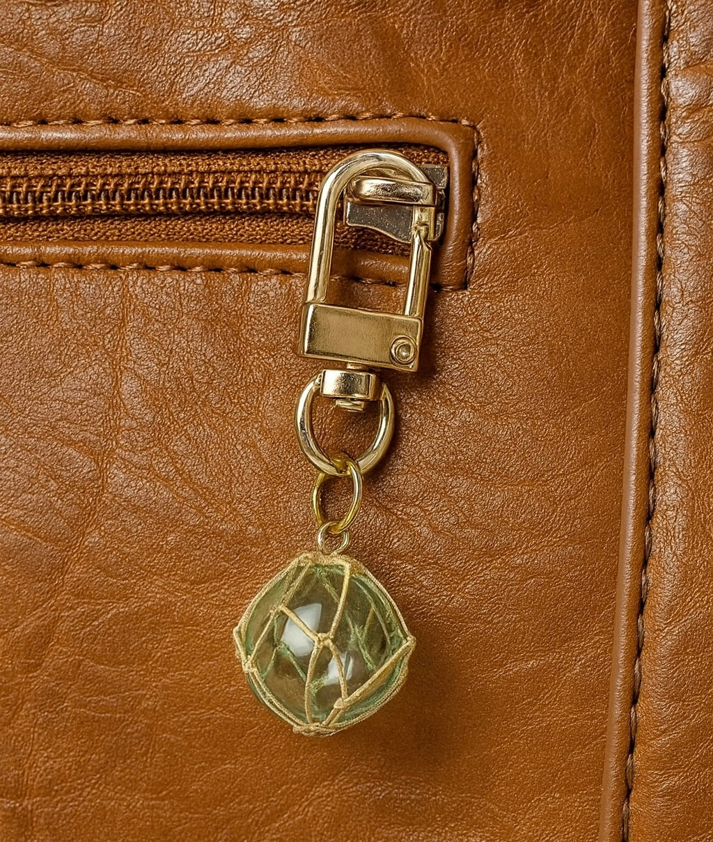 Glass Float Key Charm