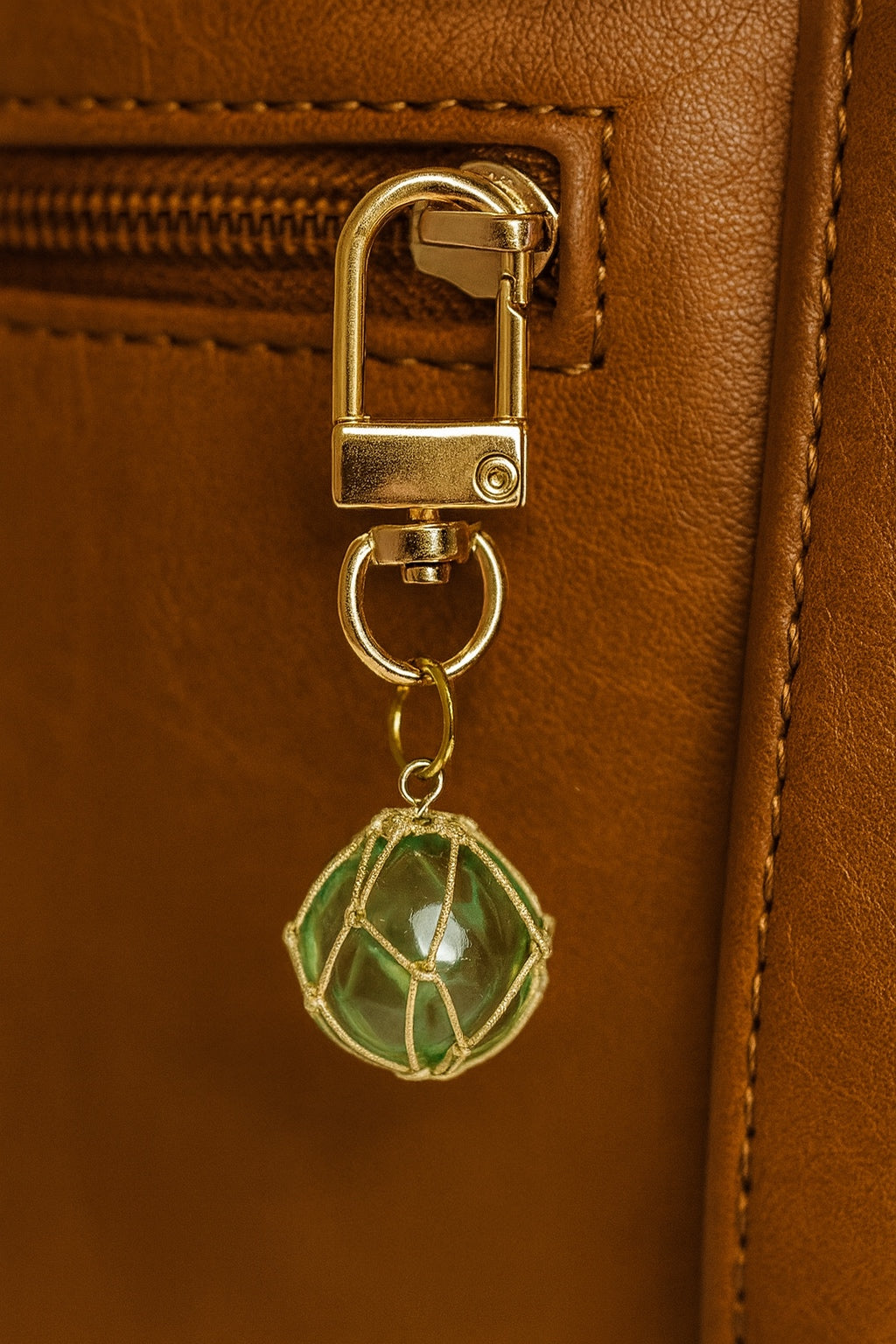 Glass Float Key Charm