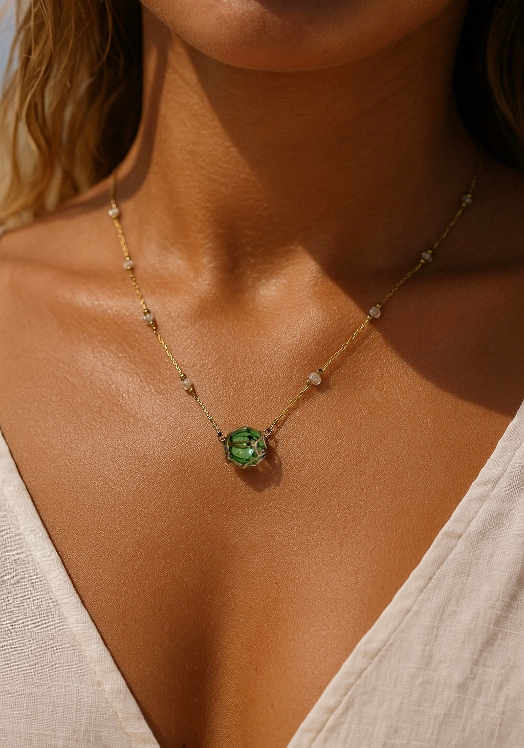 Glass Float Necklace