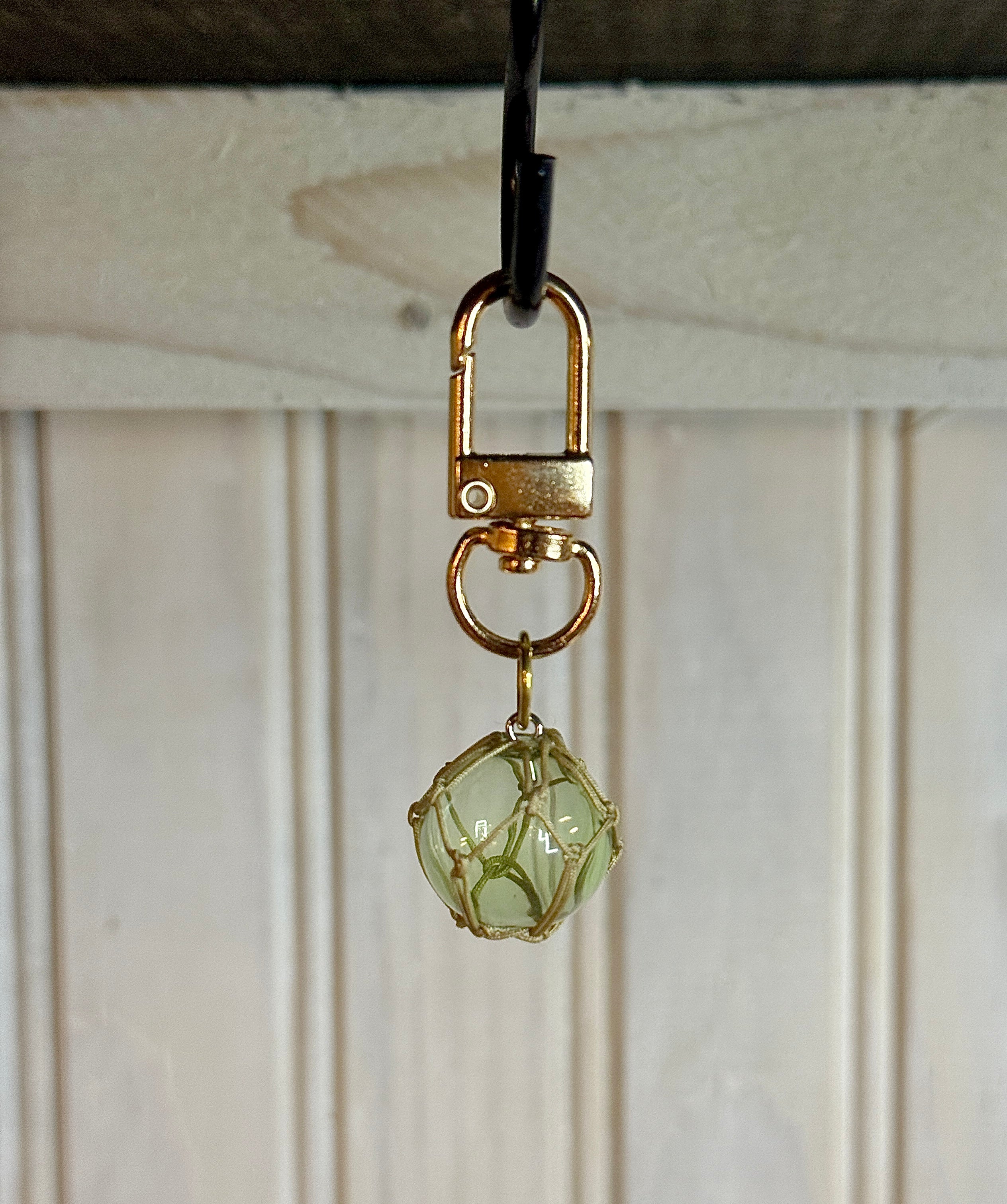 Glass Float Key Charm