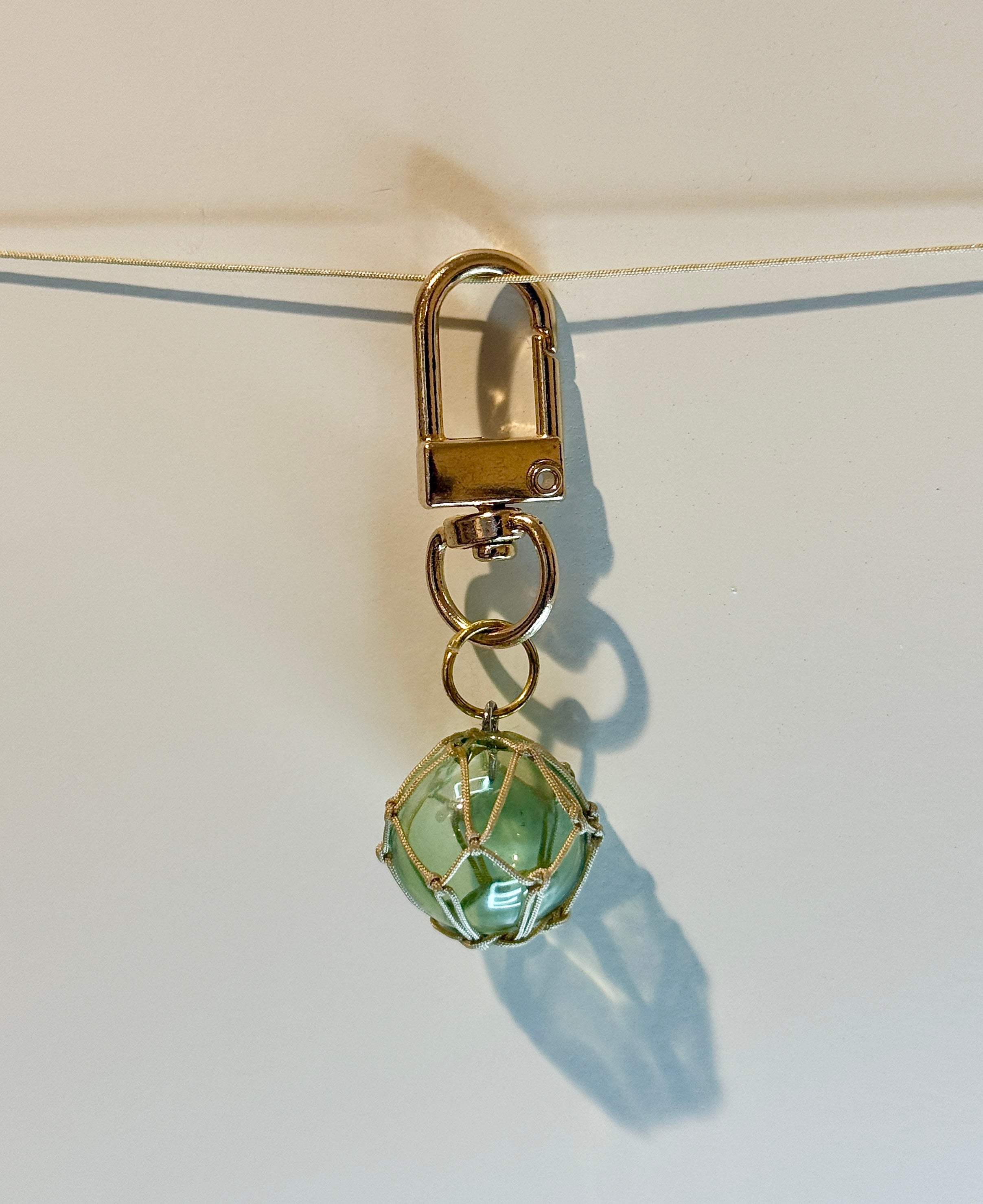 Glass Float Key Charm