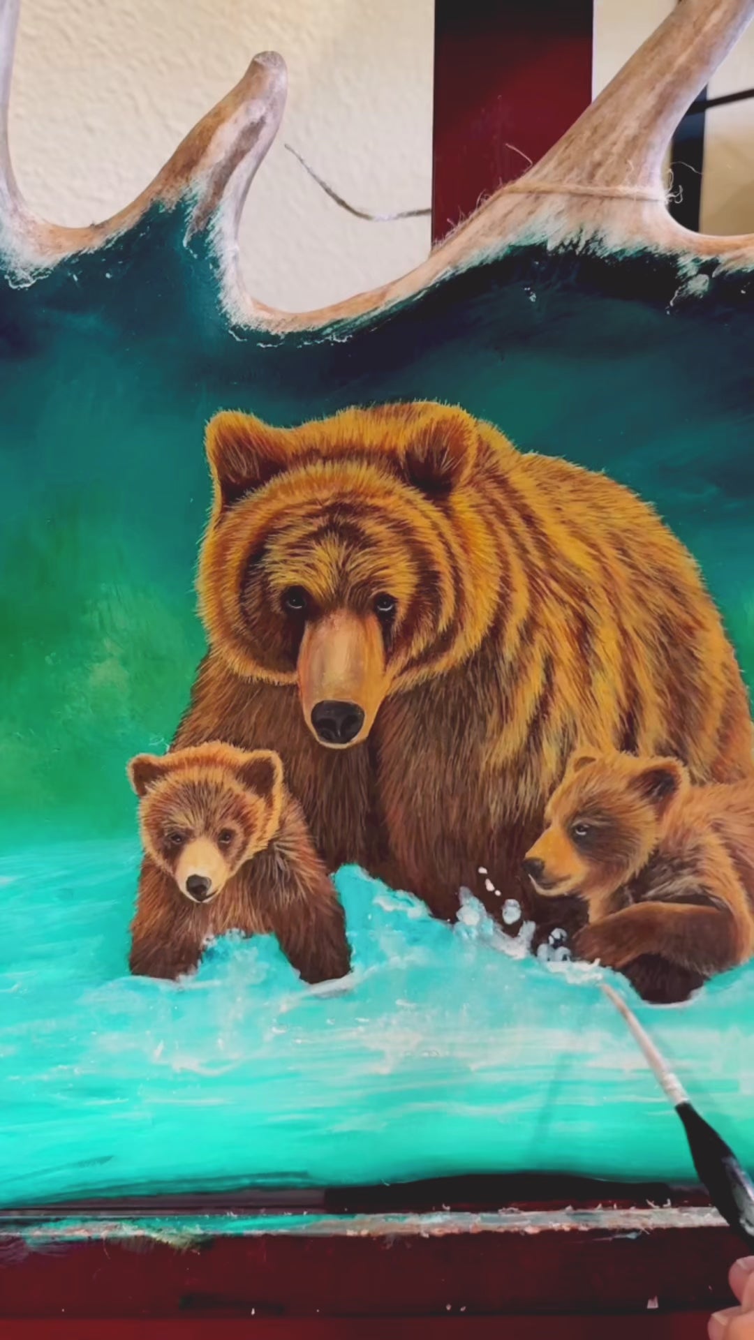 Grizzly Fireweed Moose Paddle