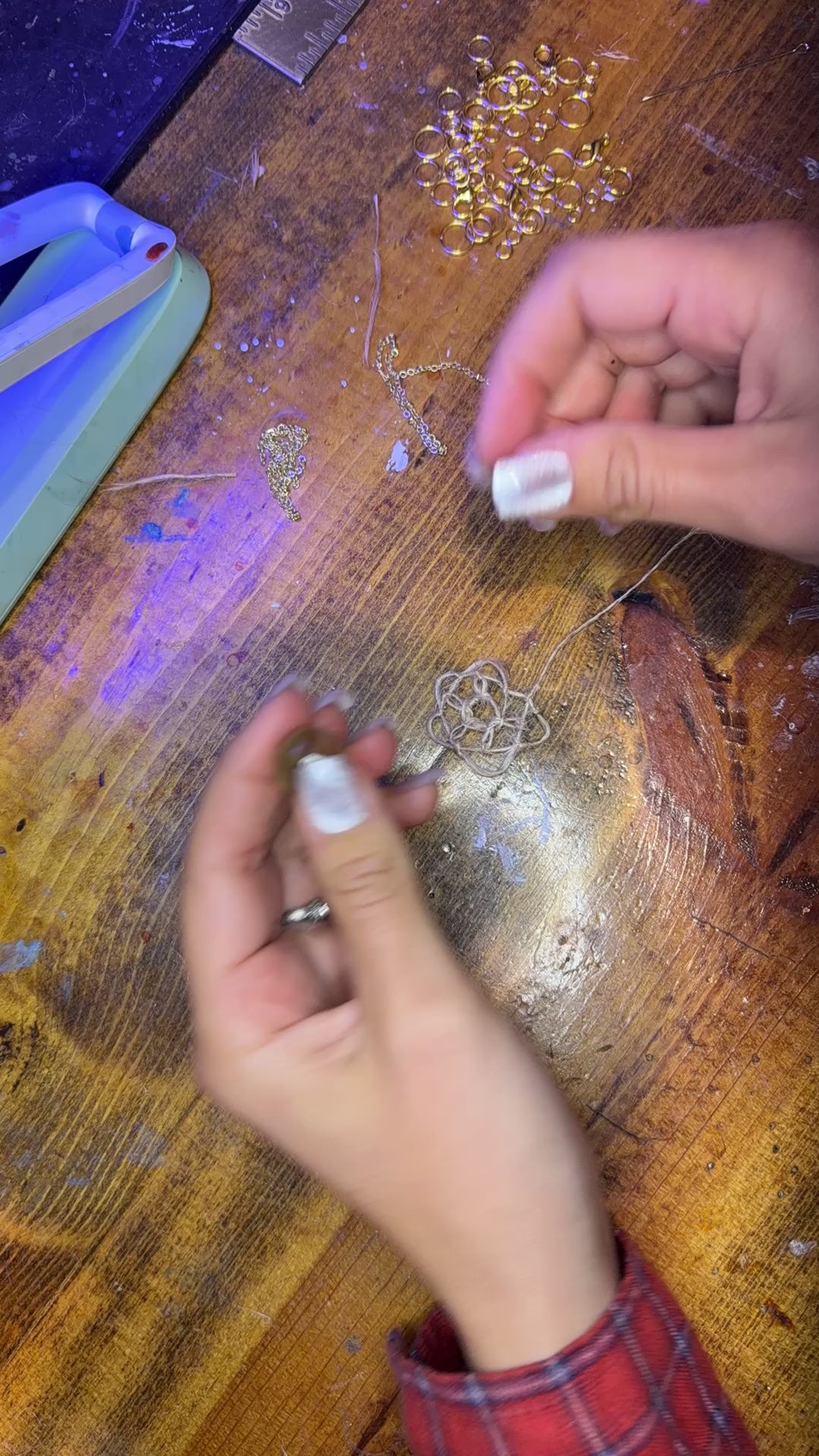 Glass Float Fishing Earrings