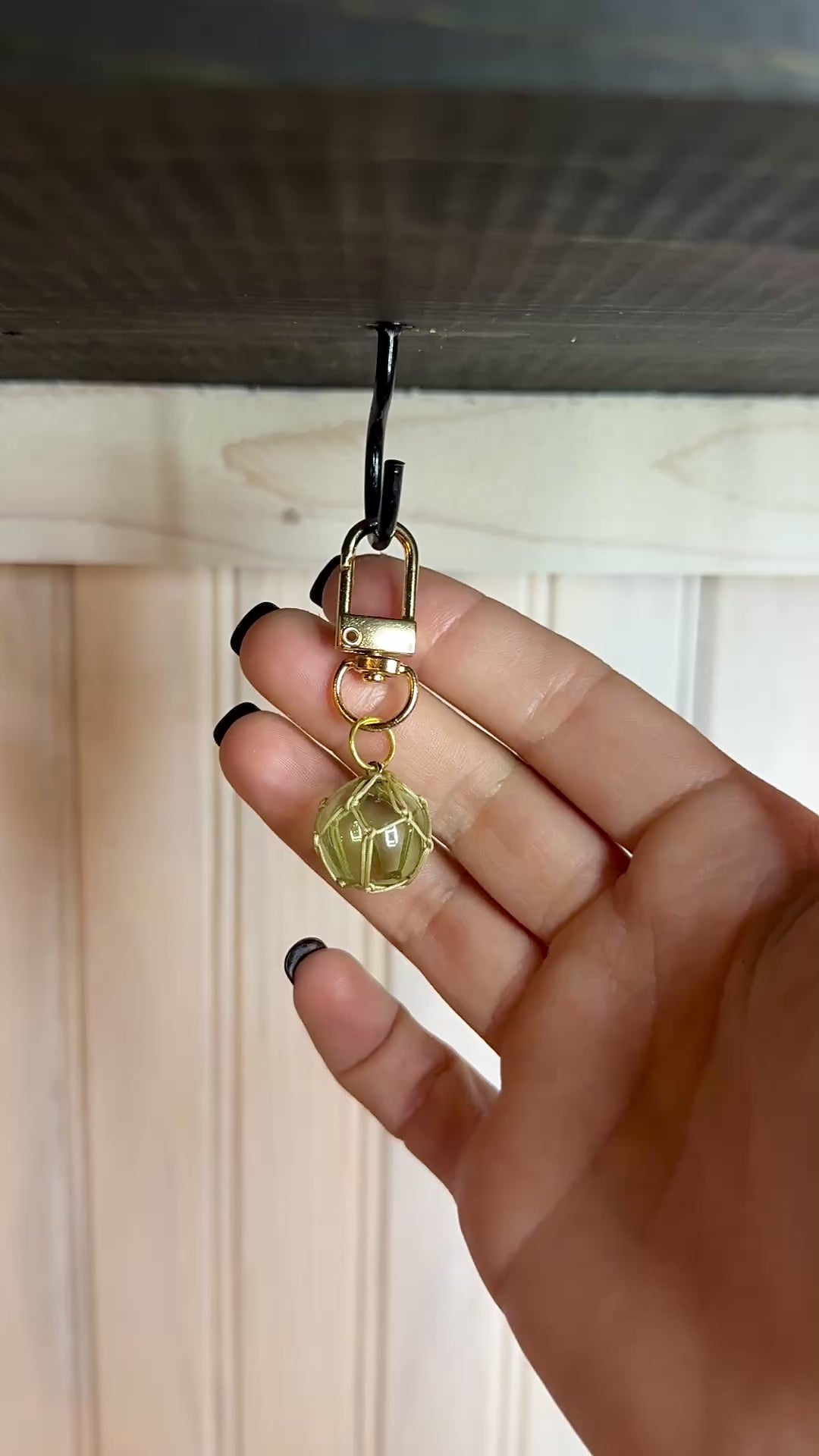 Glass Float Key Charm